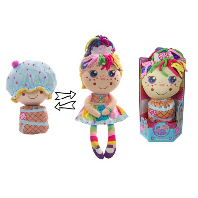 Мягкая игрушка Девчушка-вывернушка Настюшка 1Тoy Т13637